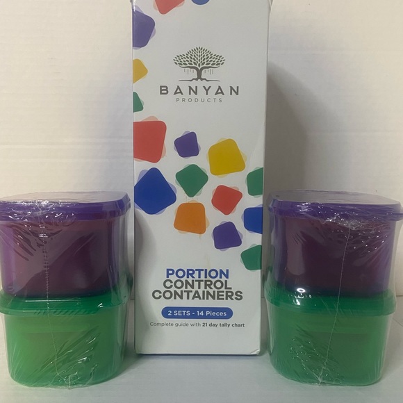 Portion control containers . Containers are still sealed but missing the guide - Picture 3 of 3